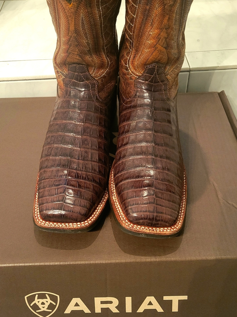 Ariat Double Down Caiman Western Boots